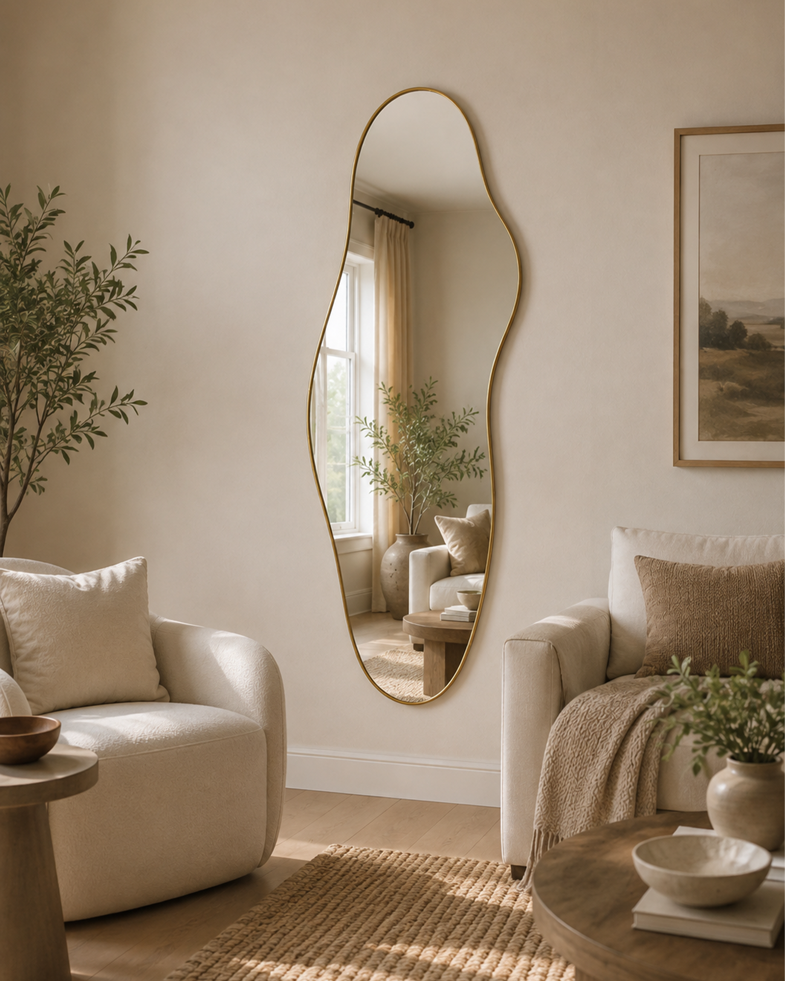 Wavy Floor Mirror - Image 2