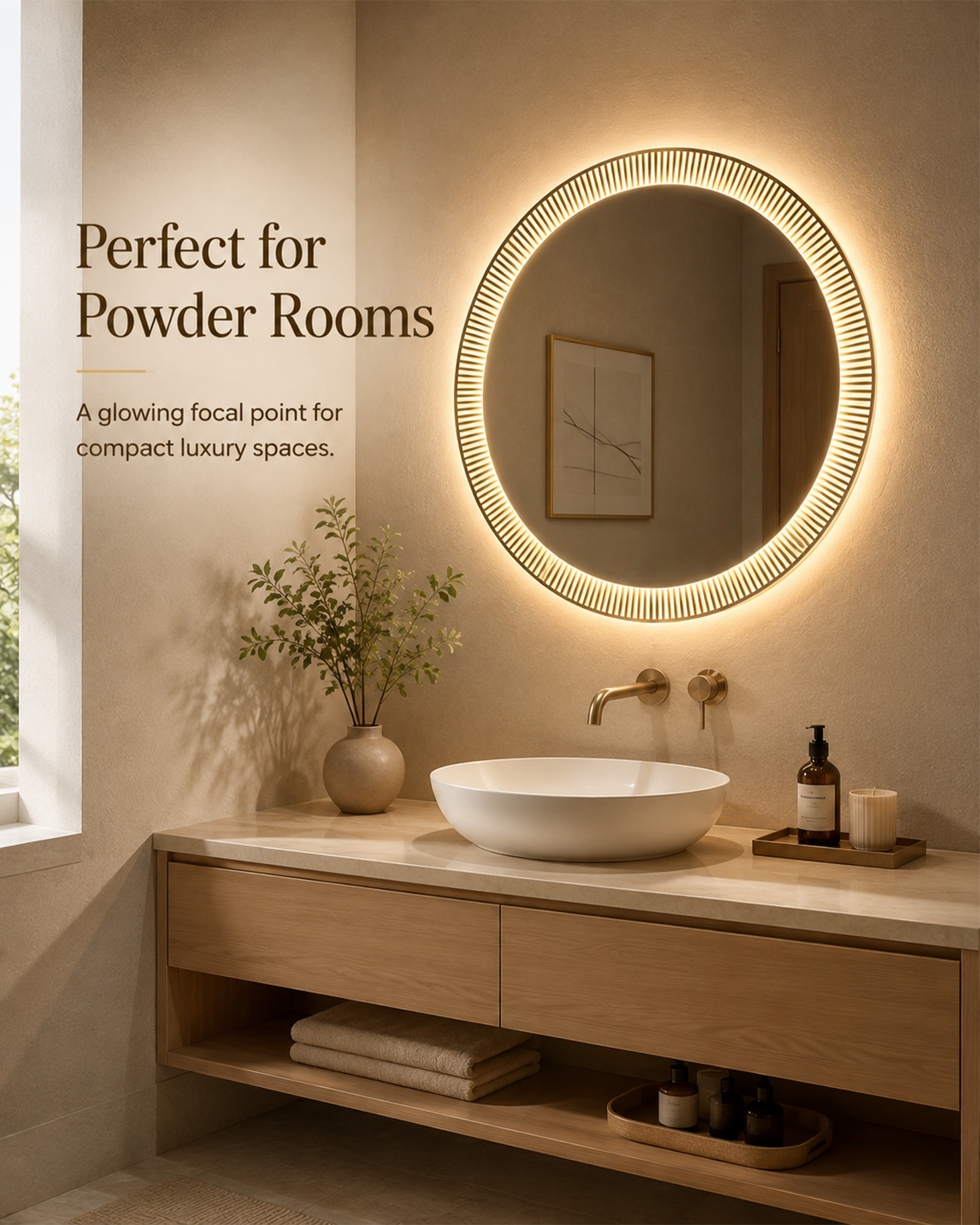 Fluted LED Mirror - Image 4