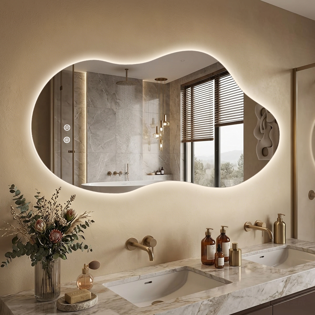 Frameless Cloud LED Bathroom Mirror