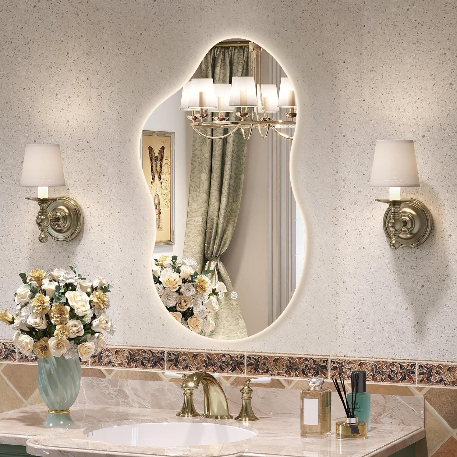 Frameless Cloud LED Bathroom Mirror - Image 6