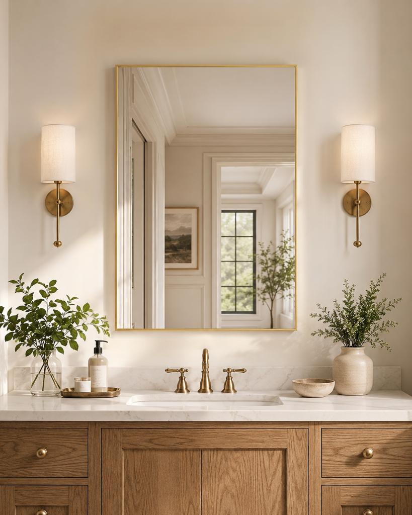 The Classic Brass Mirror