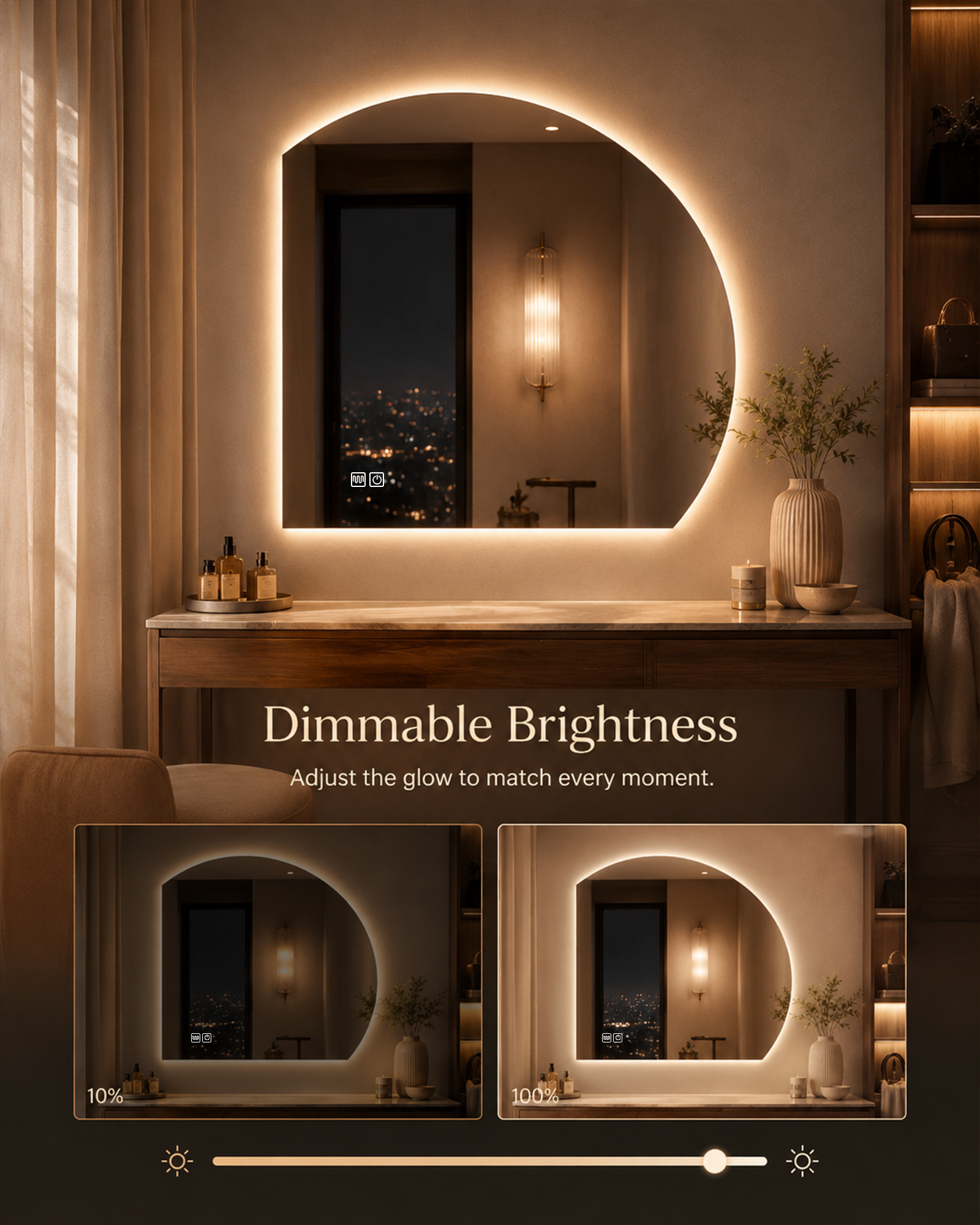 The Half Moon LED Mirror - Image 5
