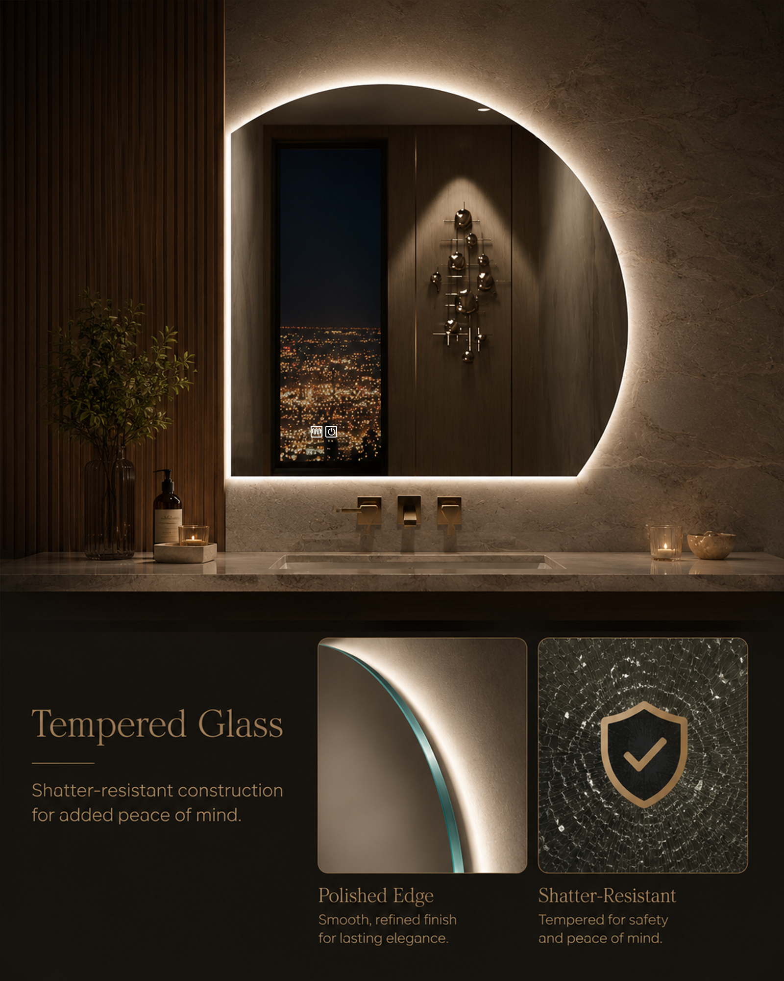 The Half Moon LED Mirror - Image 6