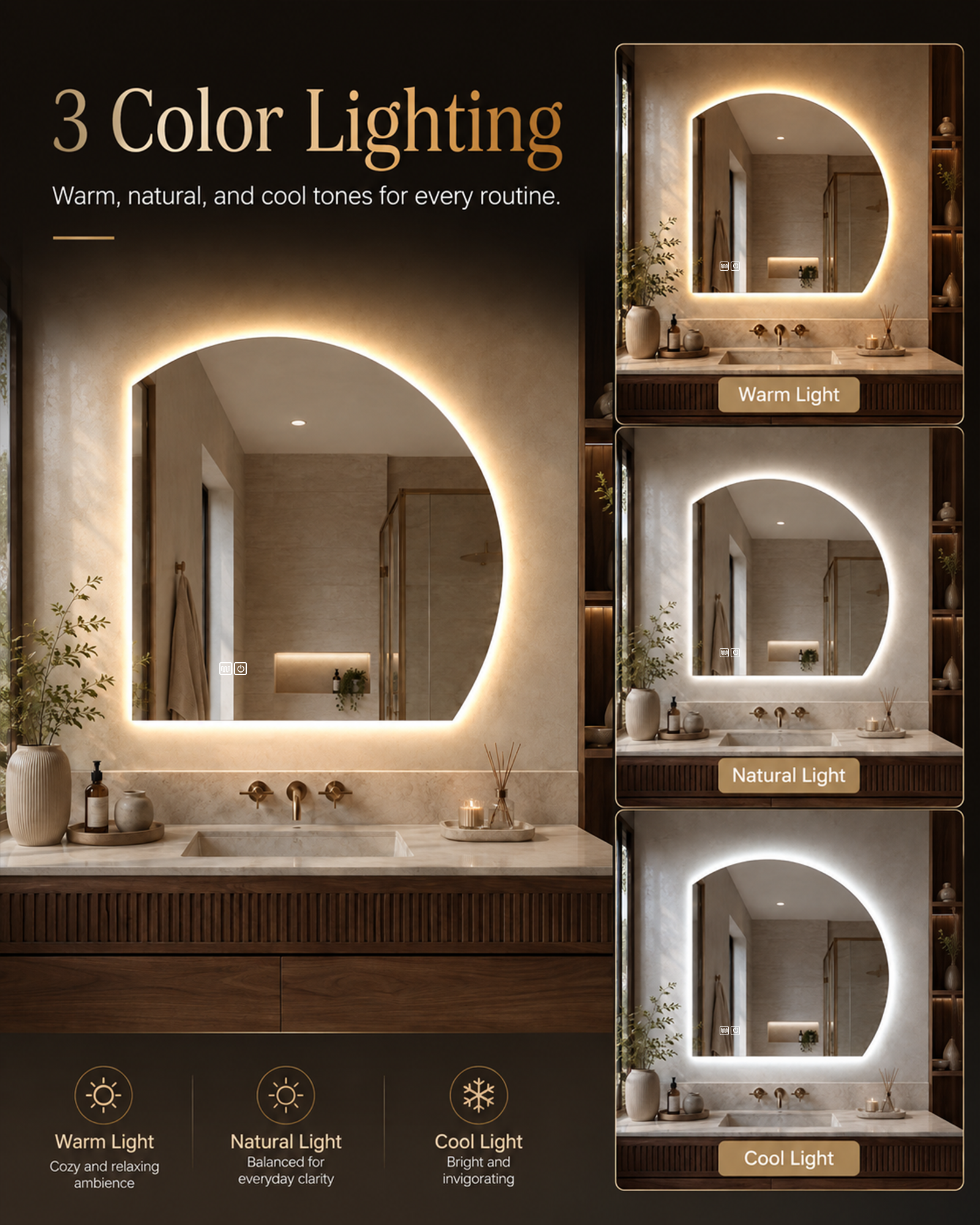 The Half Moon LED Mirror - Image 7