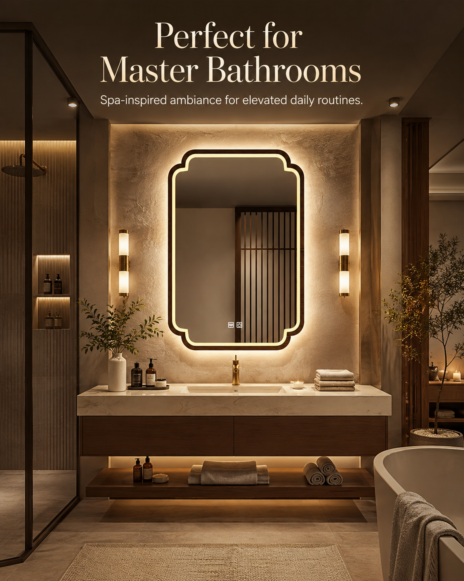 The Scalloped LED Mirror - Image 3
