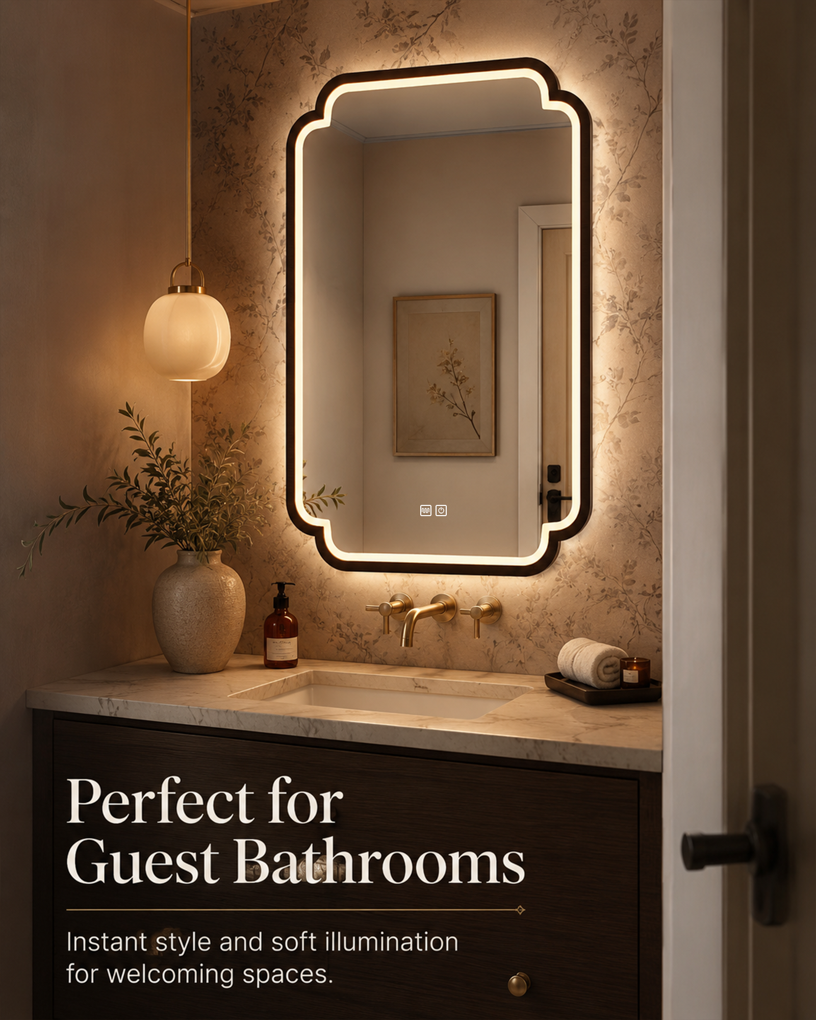 The Scalloped LED Mirror - Image 4