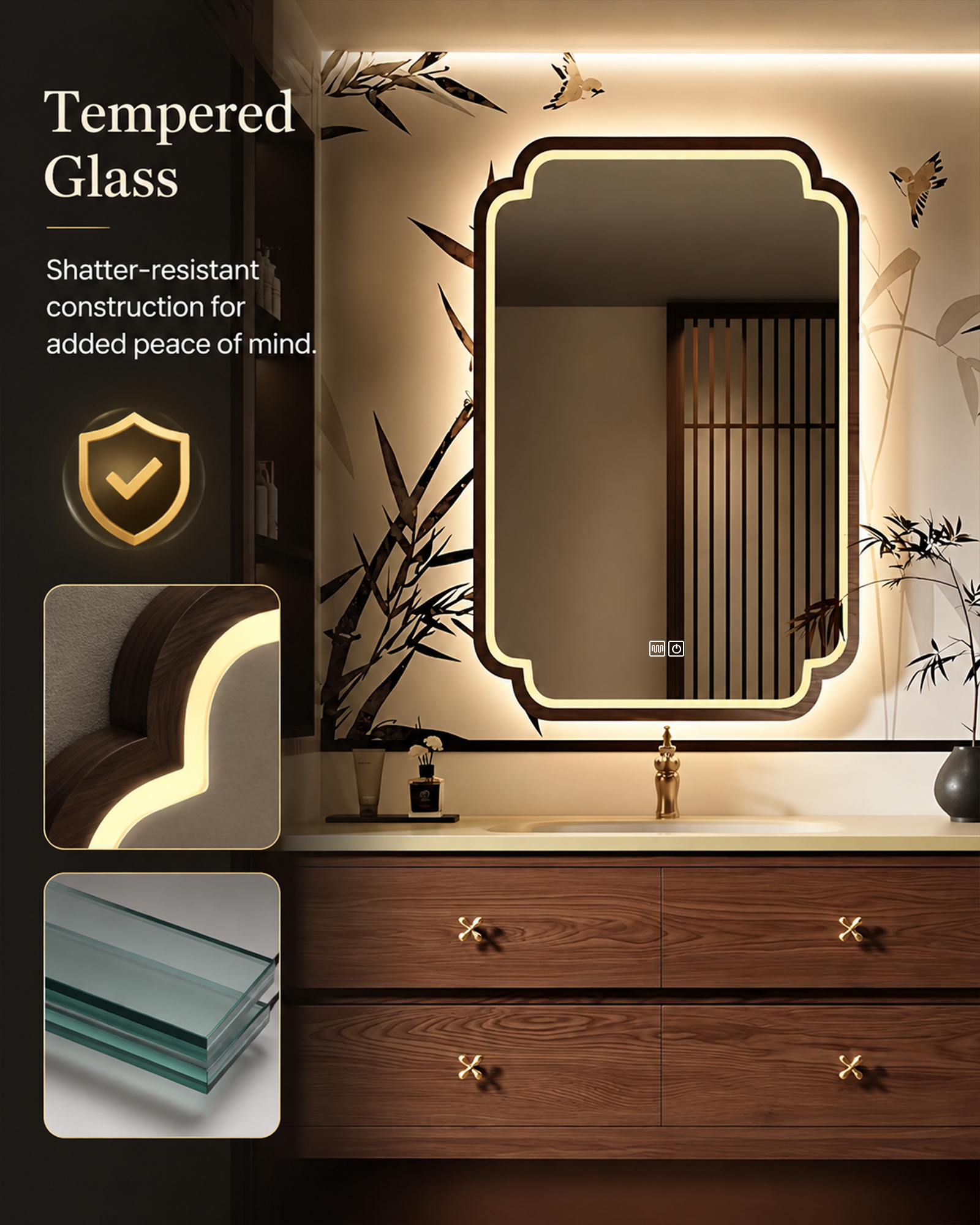 The Scalloped LED Mirror - Image 9