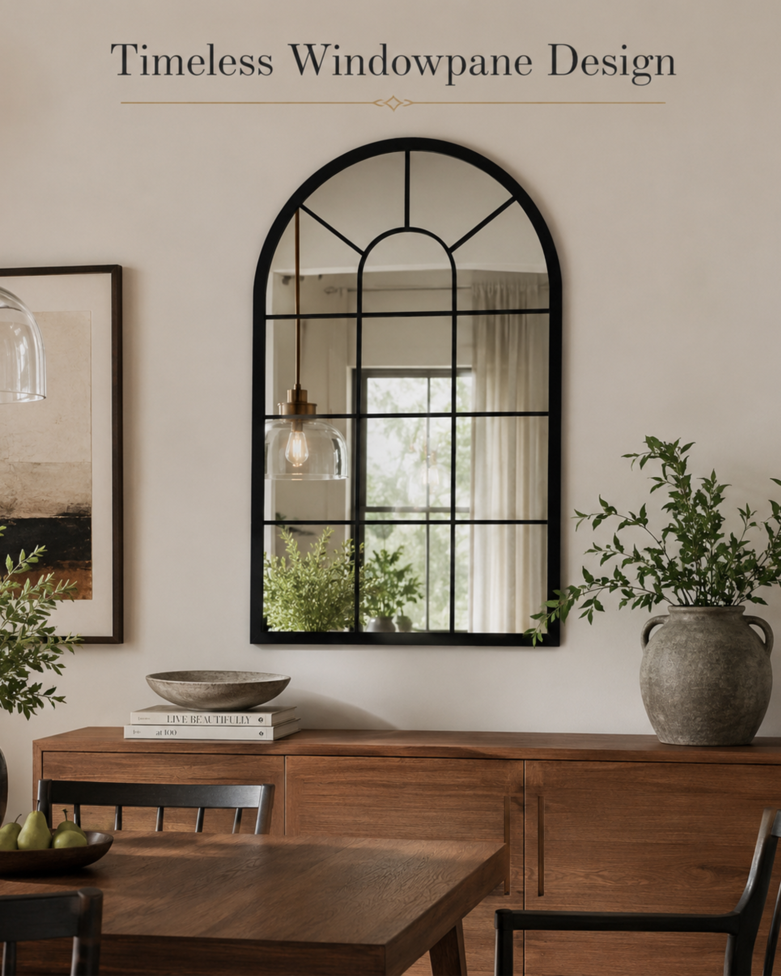 The Windowpane Arch Mirror - Image 6