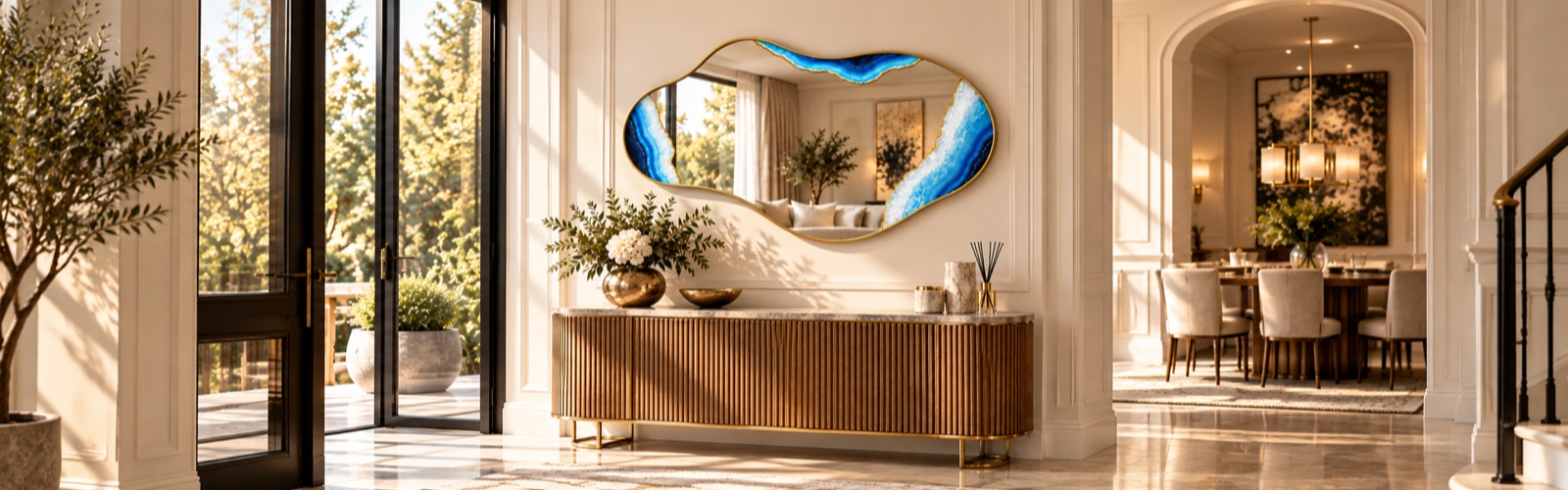Custom shaped decorative mirror by SUNQUEEN